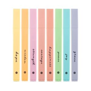 Pastel color highlighters